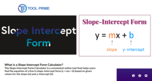 slope intercept form calculator